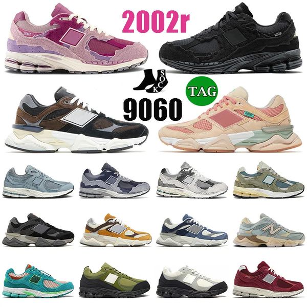 

new 2002r protection pack 9060 2002r running shoes for men women pink phantom retro black white ganni 2002 r luxury designer casual ballance