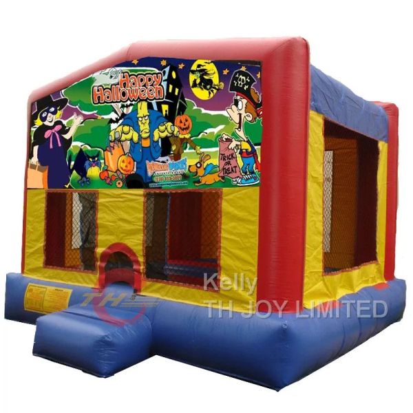 

outdoor activities 4m*4m halloween inflatable bouncers house for sale