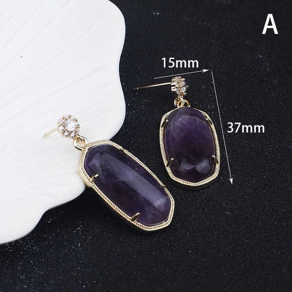 

earings small fragrant turquoise earrings diy irregular wrapped women's agate, Golden