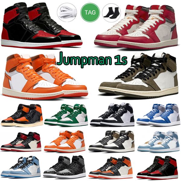 

bred patent 1s high og basketball shoes men women 1 bordeaux prototype hyper royal university blue dark mocha twist casual mens trainers spo