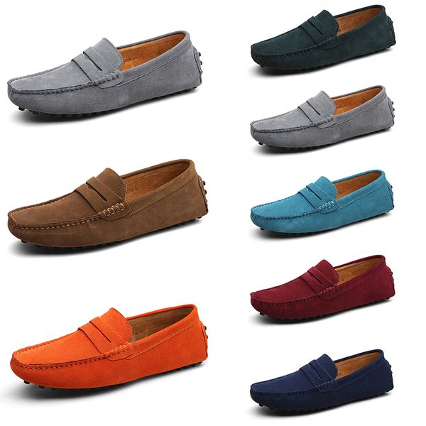 

men casual shoes solid color black breathable leisure silvers taupe dlives grey blues oranges jogging walking low soft multi leather mens sn