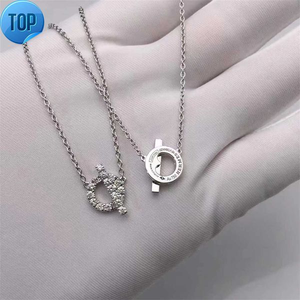 

designer fashion new pendant necklaces for women elegant necklace highly quality choker chains designer jewelry 18k plated gold girls, Silver