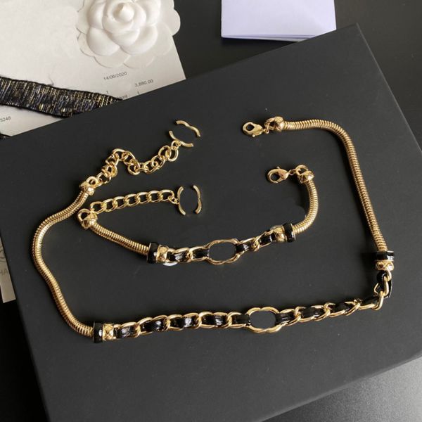

designer bracelet necklaces stamp necklace never fade fashion gold plated womens designer necklaces choker letter pendant chain, Silver
