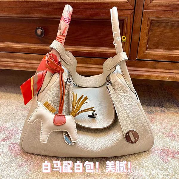

bag luxury bags original designer 2023 new head layer cowhide lindys bag mini doctor leather shoulder pillow female 8 slko