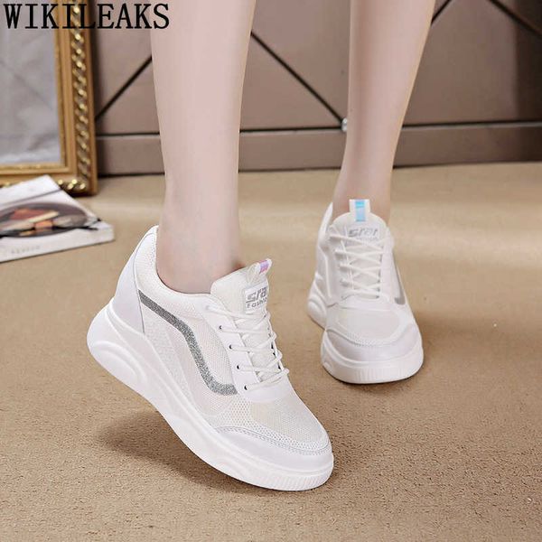 

dress shoes elevator shoes for women 2023 summer shoes women breathable white sneakers women height increasing shoes zapatillas de deporte j, Black