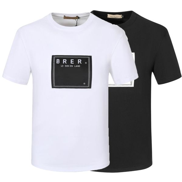 

summer large letter printed band t shirts slim men's pullover tshirt spring and summer black white round neck women's tees, White;black