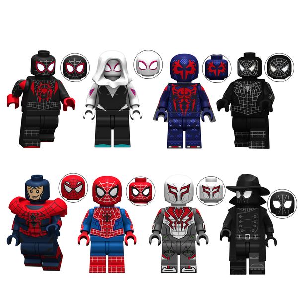 

8pcs/lot minifig factory children's building blocks toys super heroes anime movie mini figures with accessories gift for kids kt1016