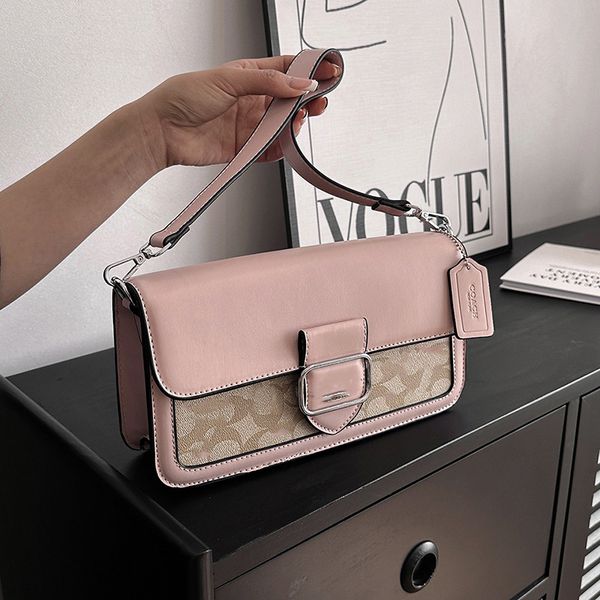 

brand women's day packs morgan chain bag fashion leather color-blocking classic logo shoulder bags messenger bag
