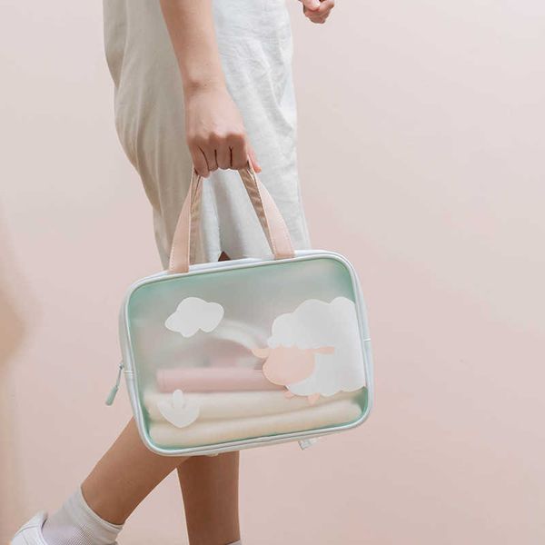 

wet and dry separation children's sports bag women's waterproof swimsuit swimming fitness storage bag cartoon sheep portable beach