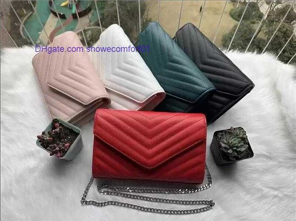 

luxury bag designer smooth leather fashion classic wallet square women's travel handbags brand metal sign shoulder clutch bags shoercom