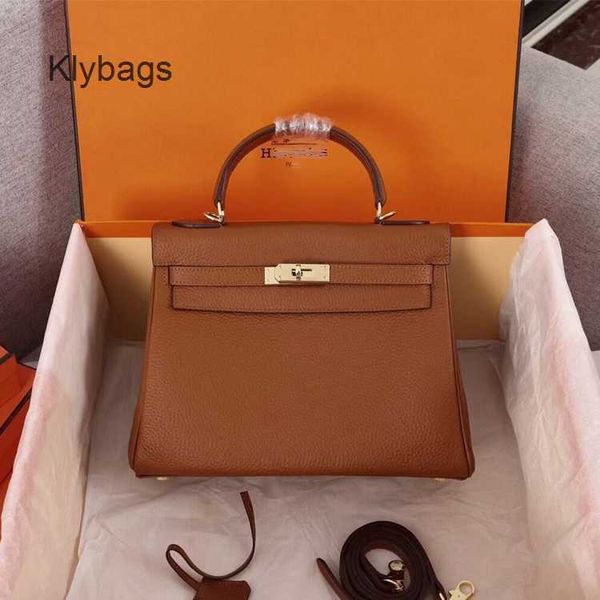 

h womens leather hermas kellies 2023 bag home lychee grain cowhide real bags single shoulder messenger handbag 7liq
