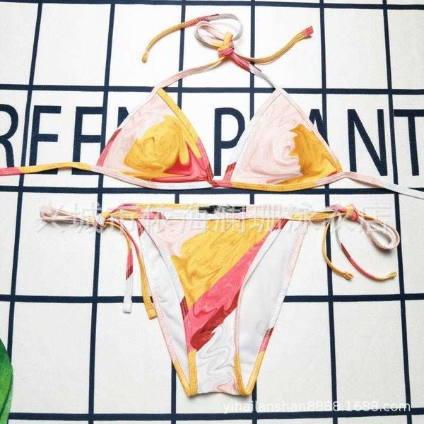 

monokinis designer luxury beach bikinis brand colorblocking split bikini women's feeling backless spring holiday net red matching swims, Black