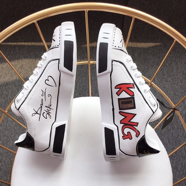 

the new round-headed lace-up casual shoes sneakers fashion flowers leather patchwork low-runway platform wedge shoes brand-name men's a, Black