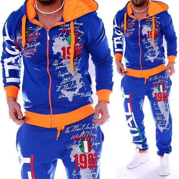 

mens tracksuits sporting suit track sets hoodiespant sweatsuit 2 piece clothing set 230310, Gray