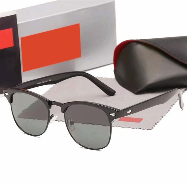 

men ray glass lens classic brand retro women sunglasses 2022 luxury designer eyewear band bands frame designers female male sun gl268v, White;black