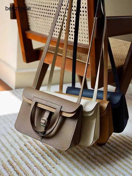 

h halza luxurys handbags craftsmanship france tc cow leather halzan25 hazan single shoulder portable cross body layer for women