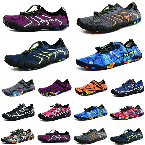

water shoes yellow graybrown wading coral shoes beach shoes couple soft-soled creek sneakers grey barefoot skin snorkeling wading fitness wo, Black