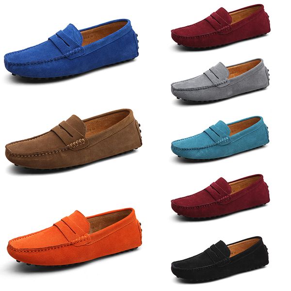 

men casual shoes solid color black breathable leisure silvers taupe dlives orange brown red jogging walkings lows soft multi leather mens sn