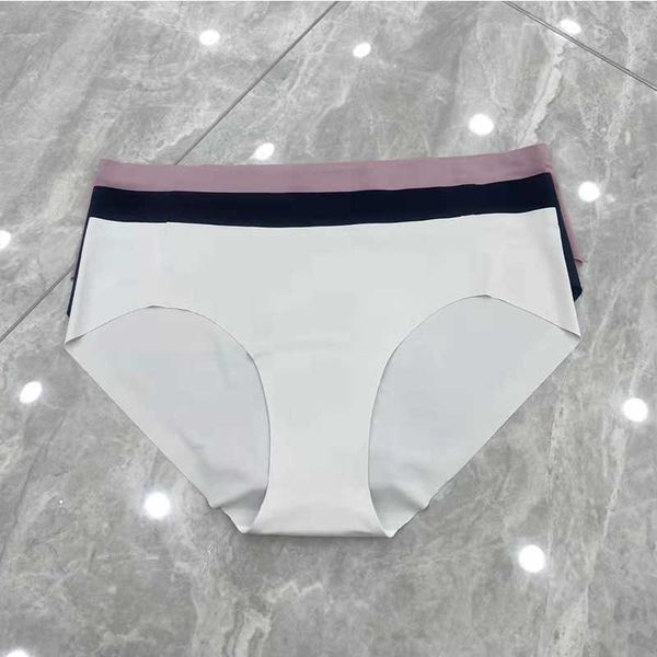 

lu-401 women's trackless yoga underwear in a box of three breathable quick dry running sports gym panties, White;red