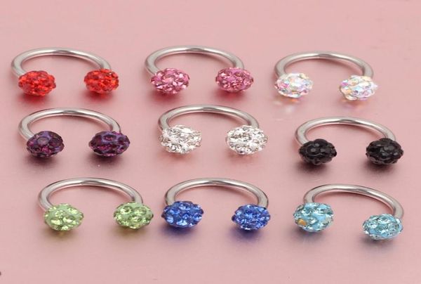 

piercing nose horseshoe titanium piercing jewelry nose body jewelry multi colors titanium piercing 50pcslot2531361, Silver