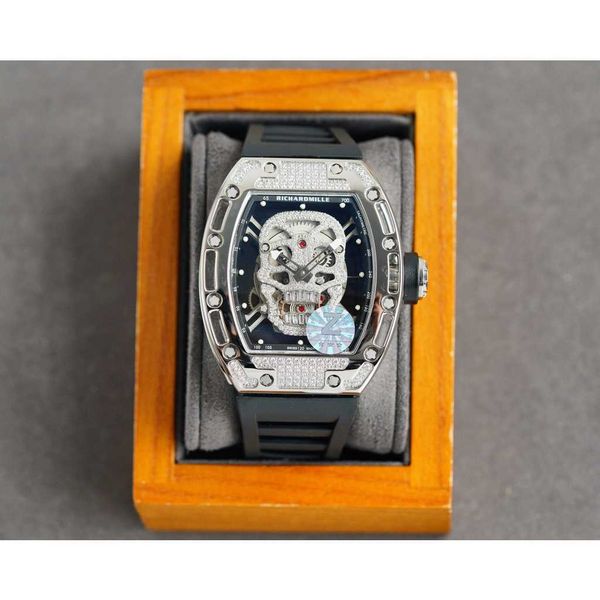 

luxury automatic mechanical watch richa milles rm052 swiss movement sapphire mirror imported rubber strap mens sport brand watches bebn