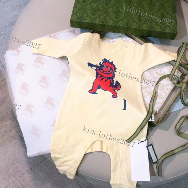 

luxury baby rompers spring autumn boy girls clothes romper cotton newborn kids designer jumpsuit fashion clothing, Blue