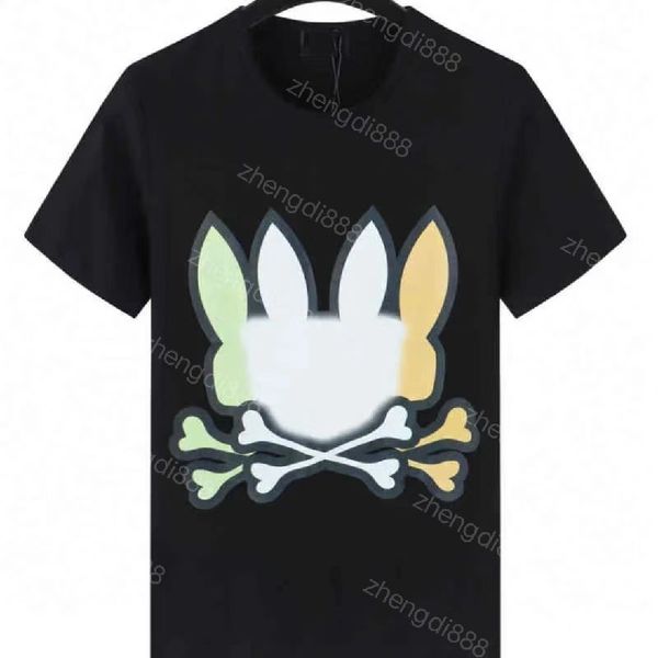 

designer mens wholesale t shirt psycho bunny men cotton blend fabric animal print diy custom t shirts for womens short sleeve custom printed, White;black