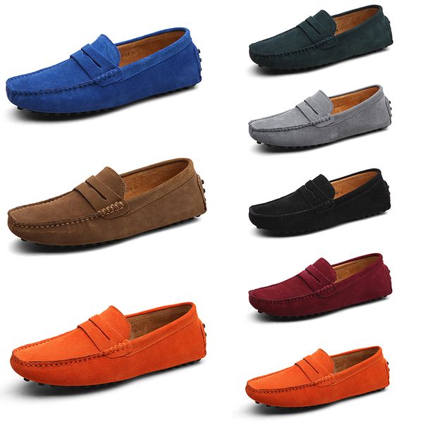 

men casual shoes solid color black breathable silvers taupe dlives brown red orange jogging walking low soft multi leather mens sneaker outd