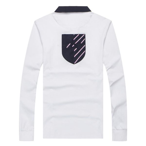 

men's tshirts vintage brand 2023 spring long sleeve polo shirt men embroidery casual cotton tees male polos full m to xxl 230309, White;black