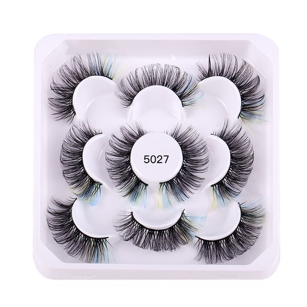 

thick multilayer color false eyelashes naturally soft & delicate handmade reusable curly 3d fake lashes extensions makeup accessory for eyes