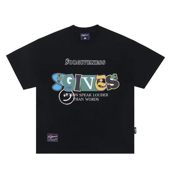 

men's plus tees patchwork printed short-sleeved t-shirt women t shirts, Black;brown
