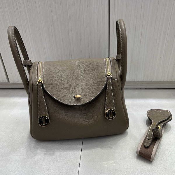 

bags original designer 2023 luxury new h family's layer cow skin and litchi pattern 18 26 lindys bag leather doctor medicine box portab