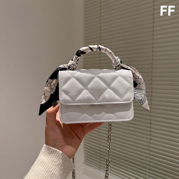 

womens mini enamel co flap bags quilted genuine leather silver chain strap shw crossbody shoulder handbags outdoor luxury designer purse car