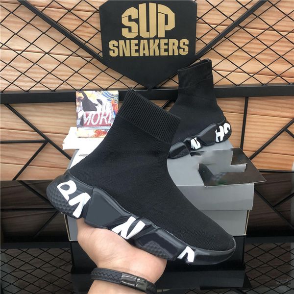 

shoes designer trainer casual balencigas men women plate-forme sneaker slip-on speed paris black sock white air sole outdoor sneakers
