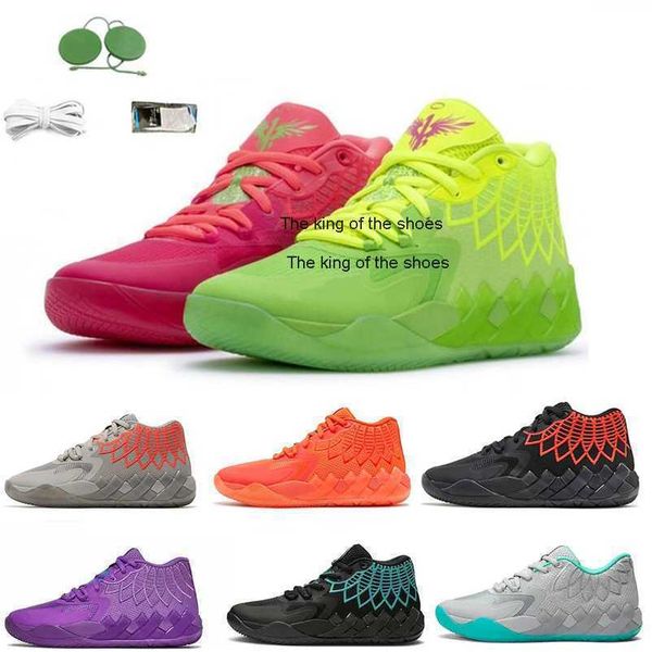 

2023lamelo shoes lamelo ball mb.01 mens basketball shoes queen city rick and morty rock ridge red not from here lo ufo buzz city black blast