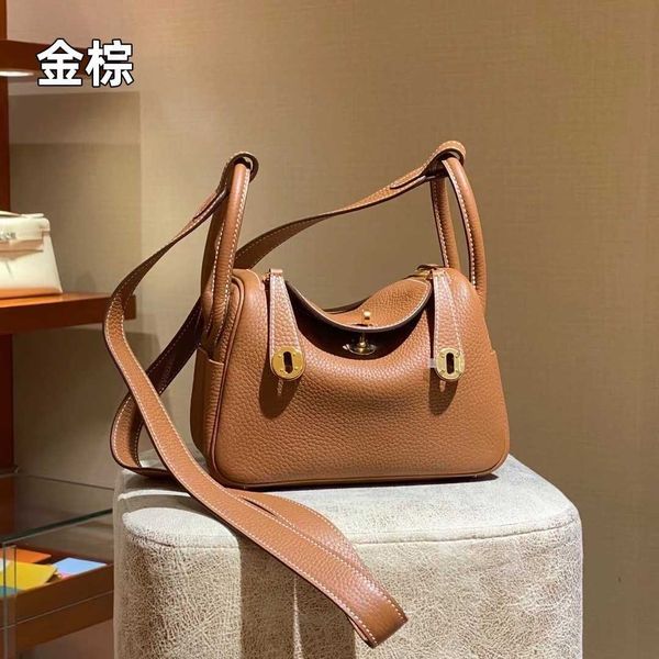 

bags original designer tc luxury cow leather wax thread hand-stitched lindys 26cm bag doctor portable shoulder for women yrdj