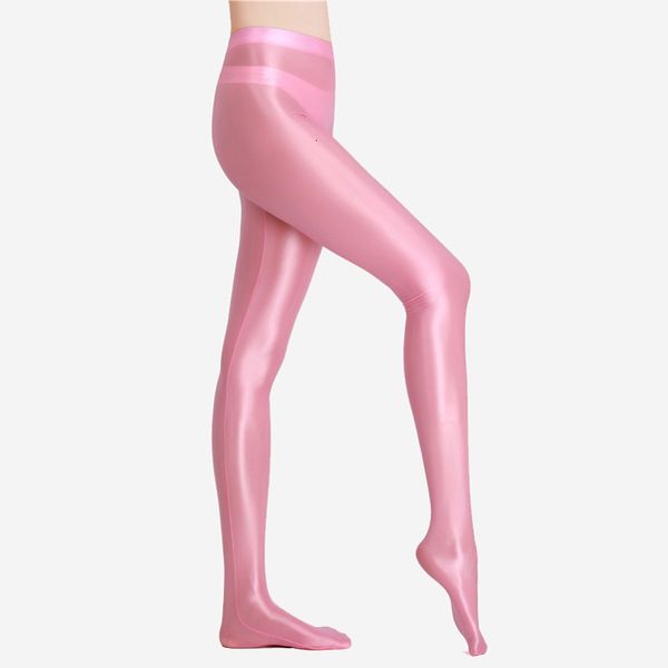 

women's leggings shiny glossy seamless tight leggings women glitter high waist sports workout gym fitness trousers drop plus size 23031, Black