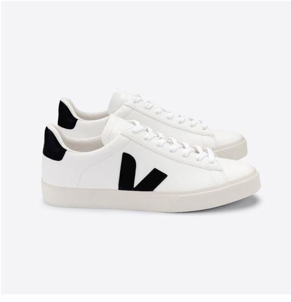 

wholesaleoriginal veja campo womens sneakers men's classic white shoes fashion couples veja shoes vegetarianism style size 36-44 w2wo, Black