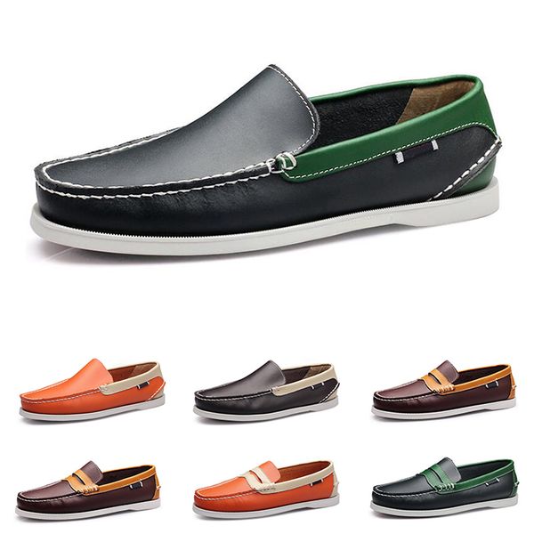 

2023 sailing shoes men's casual men's shoes leather shoes british driving single shoes men size 40-45 004