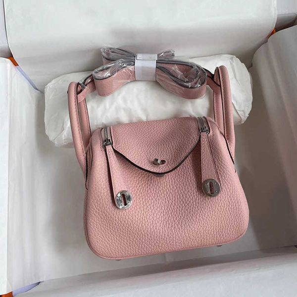 

new luxury bags original designer original tc leather hand sewn wax thread lindi bag mini doctor bag head layer single shoulder crossbody wo