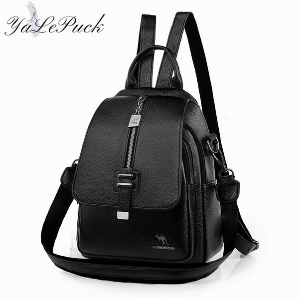 

school bag backpack designer leather women fashion s multifunction large capacity travel backpacks mochila 230310