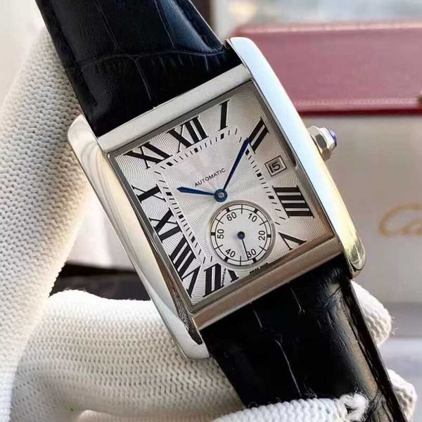 

women watches luxury ladies square fashion accessory quartz mechanical movement classic series men's leisure life waterproof leather ko, Slivery;golden