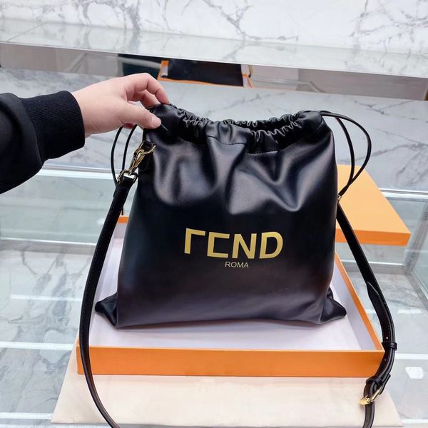 

lady luxury the leather bucket bag womens men designer marc tote classic drawstring shoulder fashion wallet buckets handle purses handbag cr