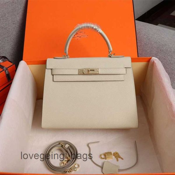

shoulder 2023 h bag real herms bags leather kellies home palm grain cowhide women's single messenger handbag v54e