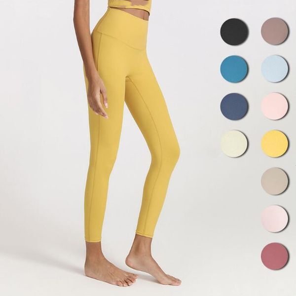 

yoga pants with logo female fitness sports foot pants running nude feeling sweatpants high waist tights training trousers slim-fit ninth pan, Blue