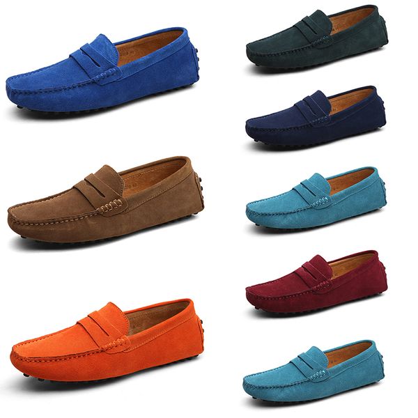 

men casual shoes solid color black breathable silvers taupe dlives brown red oranges jogging walkings low soft multi leather mens sneaker ou