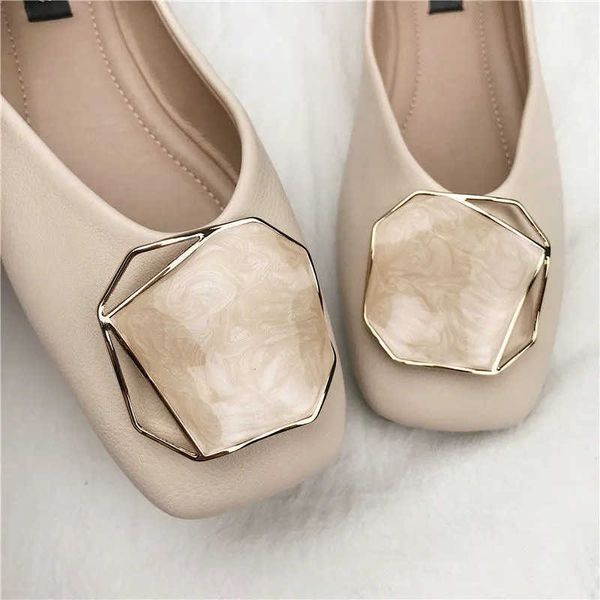 

dress shoes ladies retro party ballet shoes luxury designer flats women casual soft comfort leather slip on nursing loafers champagne shell, Black
