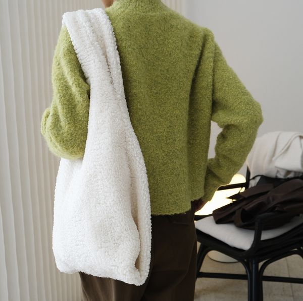 

waist bags woman fashion pillow wool bag 230310