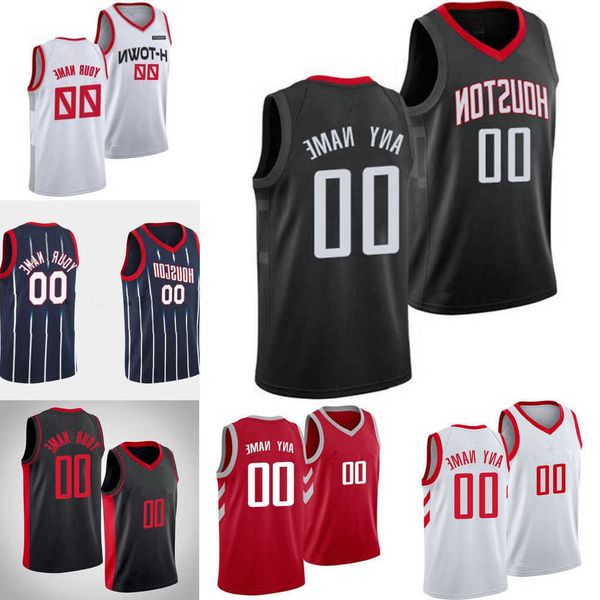 

75th custom mens womens houston''rockets''14 d.j. augustin 7 armoni brooks 9 josh chriser 3 kevin porter jr. basketball, Black;red