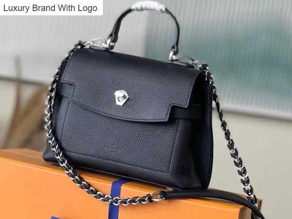 

l bag 2023 handbags bags 5a m20997 23cm lockme ever mini handbag handle purse for women with dust bag e4de, Black